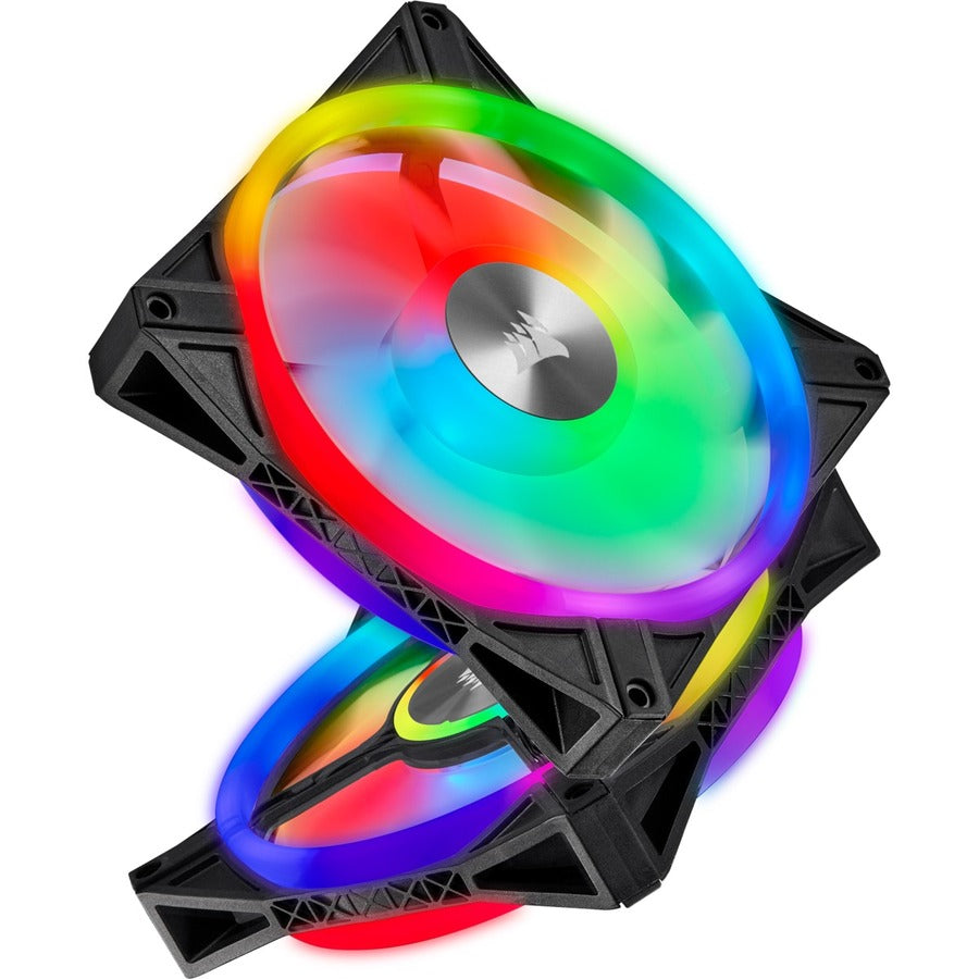 Corsair iCUE QL120 RGB 120mm PWM Triple Fan With Lighting Node CORE - 3 Pack