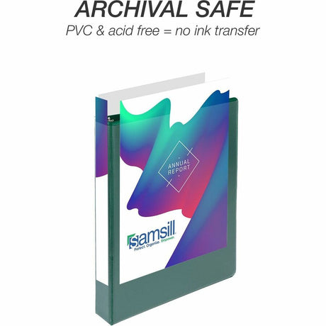 Samsill Durable 1 Inch Binder, Made in The USA, D Ring Binder, Customizable Clear View Cover, Basic Assortment, 4 Pack, Each Holds 225 Pages (MP46409)