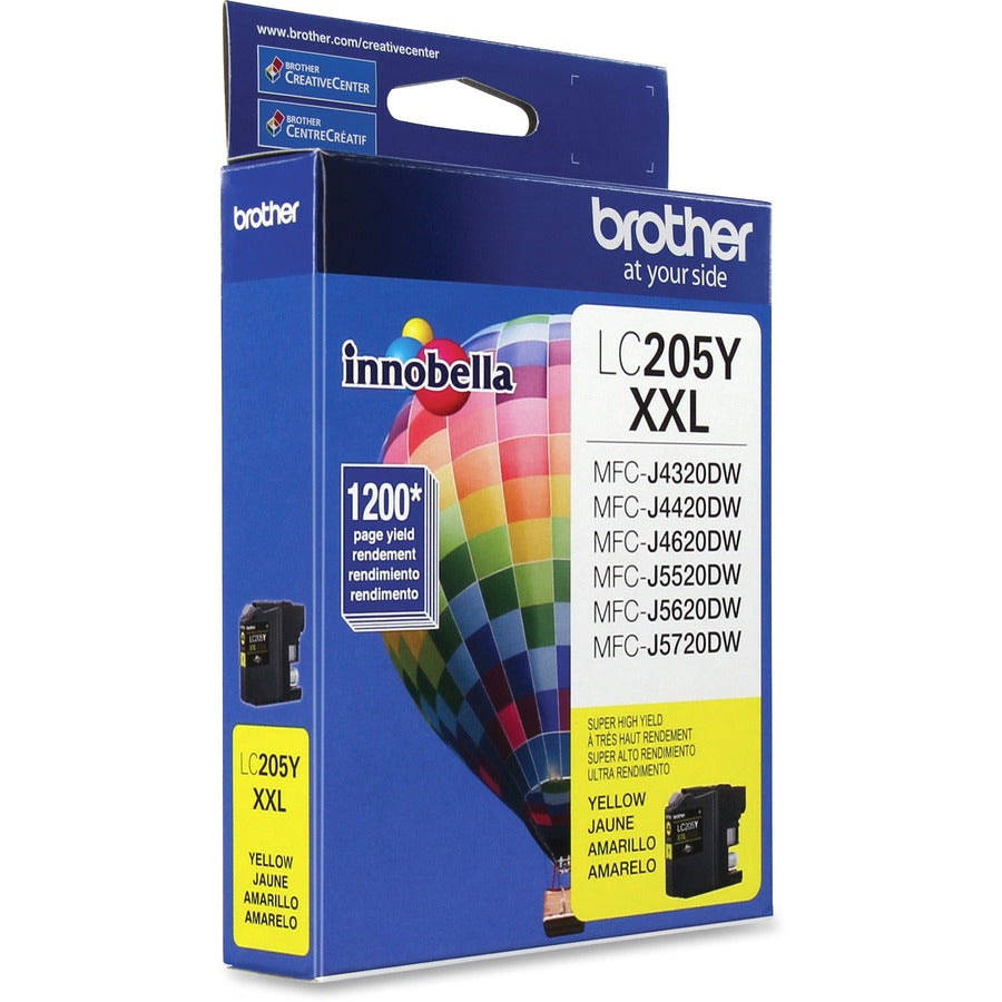 Brother Genuine Innobella LC205Y Super High Yield Yellow Ink Cartridge