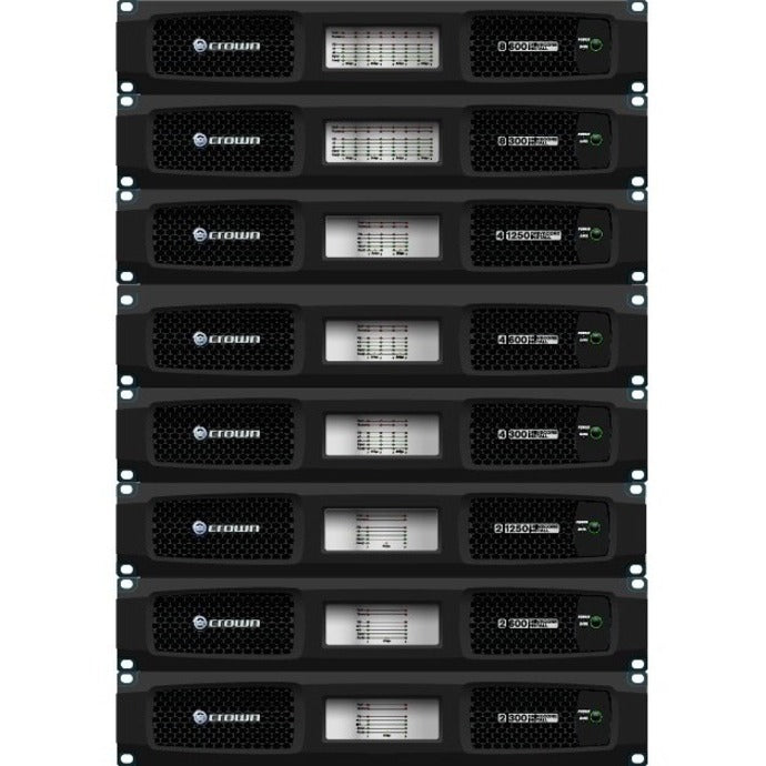 Crown DriveCore Install 4|1250 Amplifier - 10 kW RMS - 4 Channel - Black