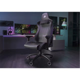 Corsair TC200 Gaming Chair - Plush Leatherette - Black/Black