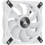 Corsair iCUE QL120 RGB 120mm PWM White Fan - Triple Fan Kit With Lighting Node CORE - 3 Pack