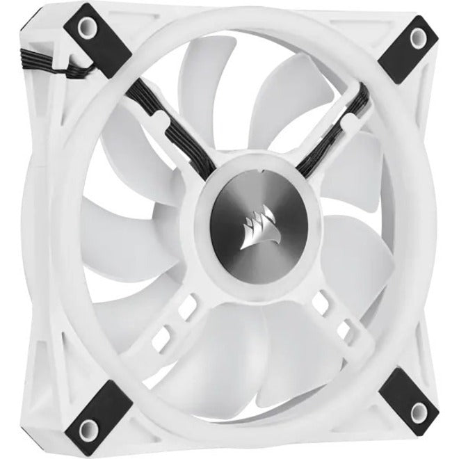 Corsair iCUE QL120 RGB 120mm PWM White Fan - Triple Fan Kit With Lighting Node CORE - 3 Pack