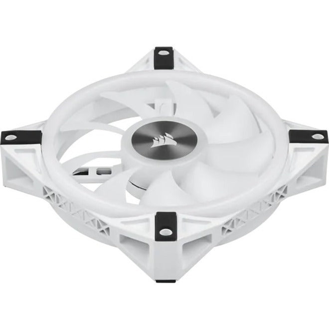 Corsair iCUE QL120 RGB 120mm PWM White Fan - Triple Fan Kit With Lighting Node CORE - 3 Pack