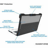 MAXCases, Chromebook cases, 11, 11 inches, maximized protection, shock dissipation, easy installation, Acer C721, Acer R721T, custom color, black