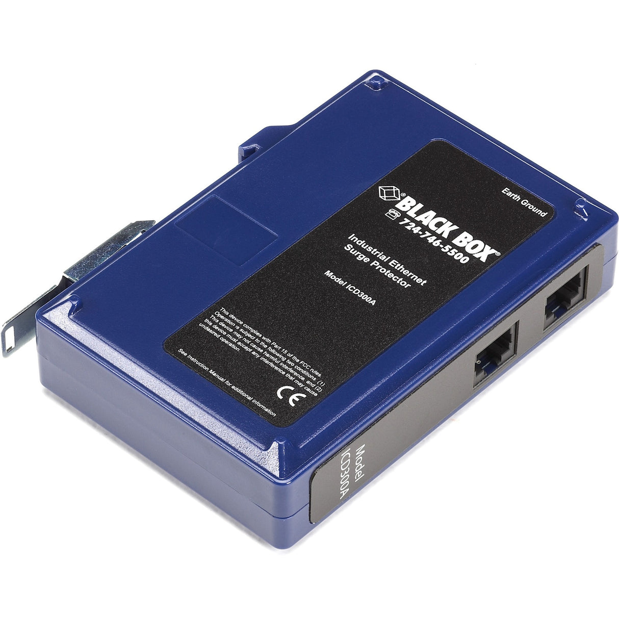 Black Box Industrial Ethernet Surge Protector, DIN Rail