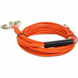 AddOn 10m MPO (Female) to 8xLC (Male) 8-Strand Orange OM1 Fiber Fanout Cable