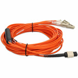 AddOn 10m MPO (Female) to 8xLC (Male) 8-Strand Orange OM1 Fiber Fanout Cable