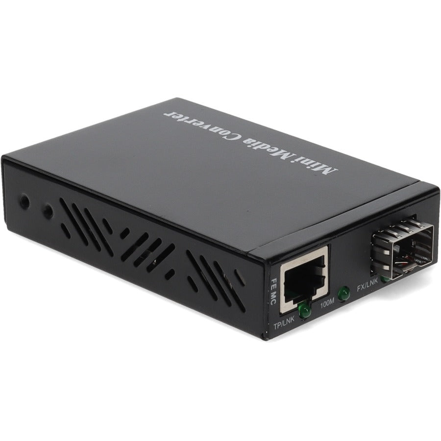 AddOn 10/100Base-TX(RJ-45) to Open SFP Port Mini Media Converter