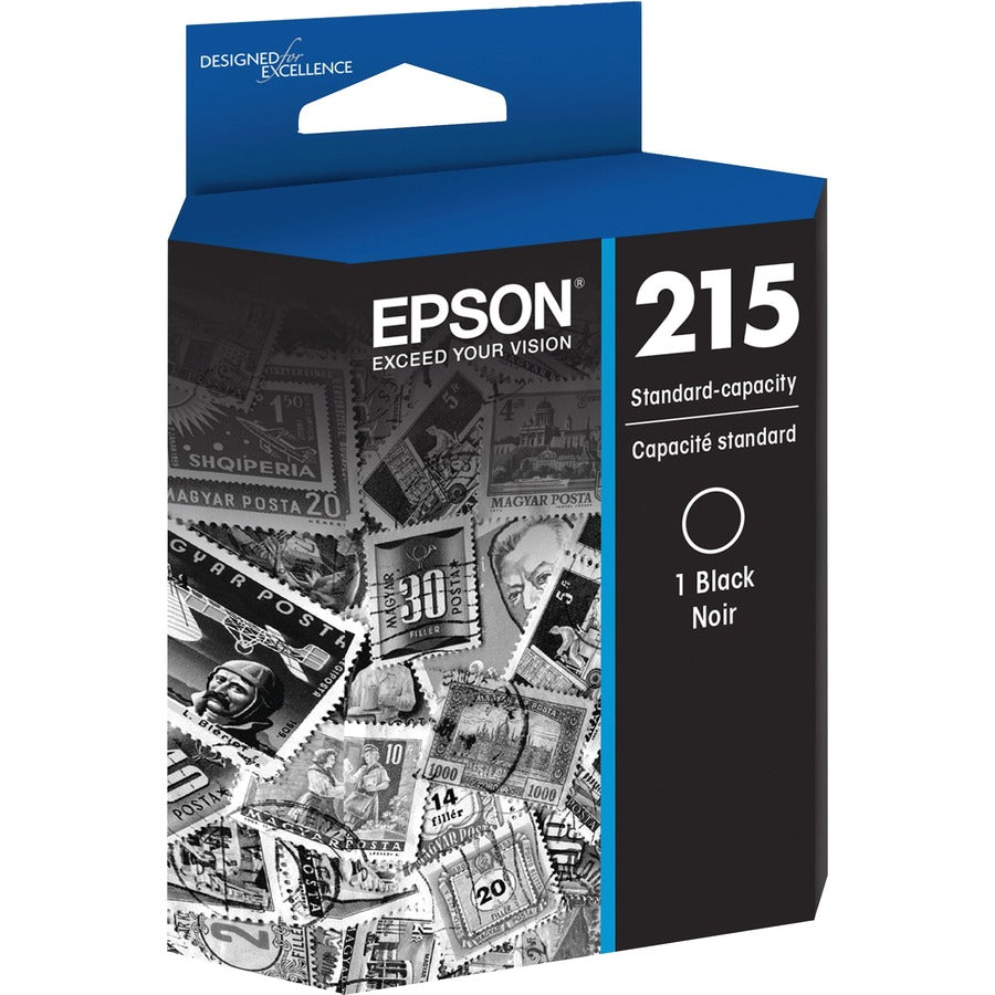 Epson 215 Original Inkjet Ink Cartridge - Black - 1 Each