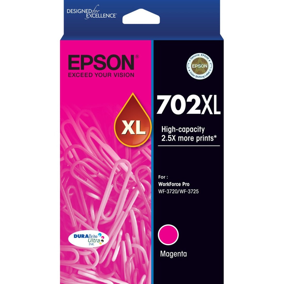 Epson DURABrite Ultra 702XL Original High Yield Inkjet Ink Cartridge - Magenta - 1 Each