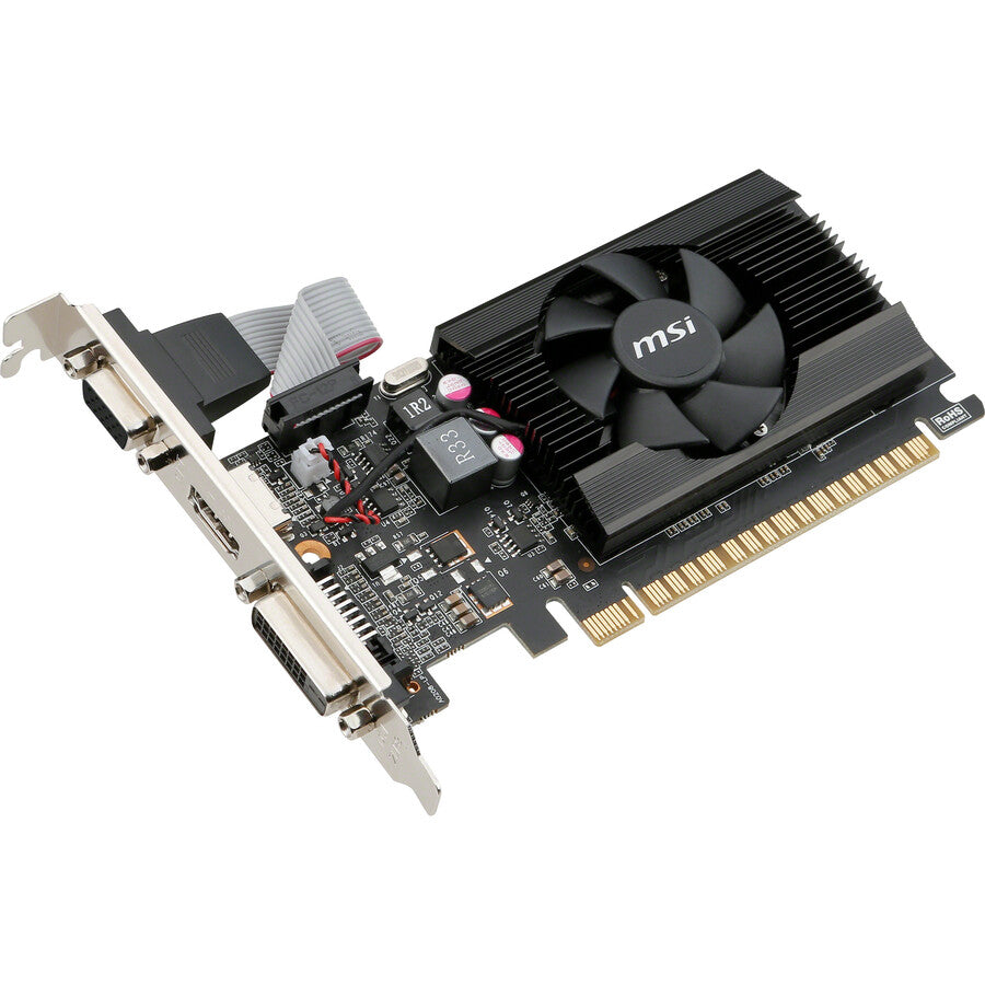 MSI NVIDIA GeForce GT 710 Graphic Card - 2 GB DDR3 SDRAM - Low-profile