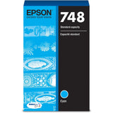 Epson DURABrite Pro 748 Original Standard Yield Inkjet Ink Cartridge - Cyan - 1 Each