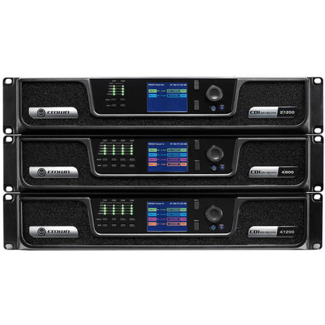 Crown CDi DriveCore 4|1200 Amplifier - 4800 W RMS - 4 Channel - Black