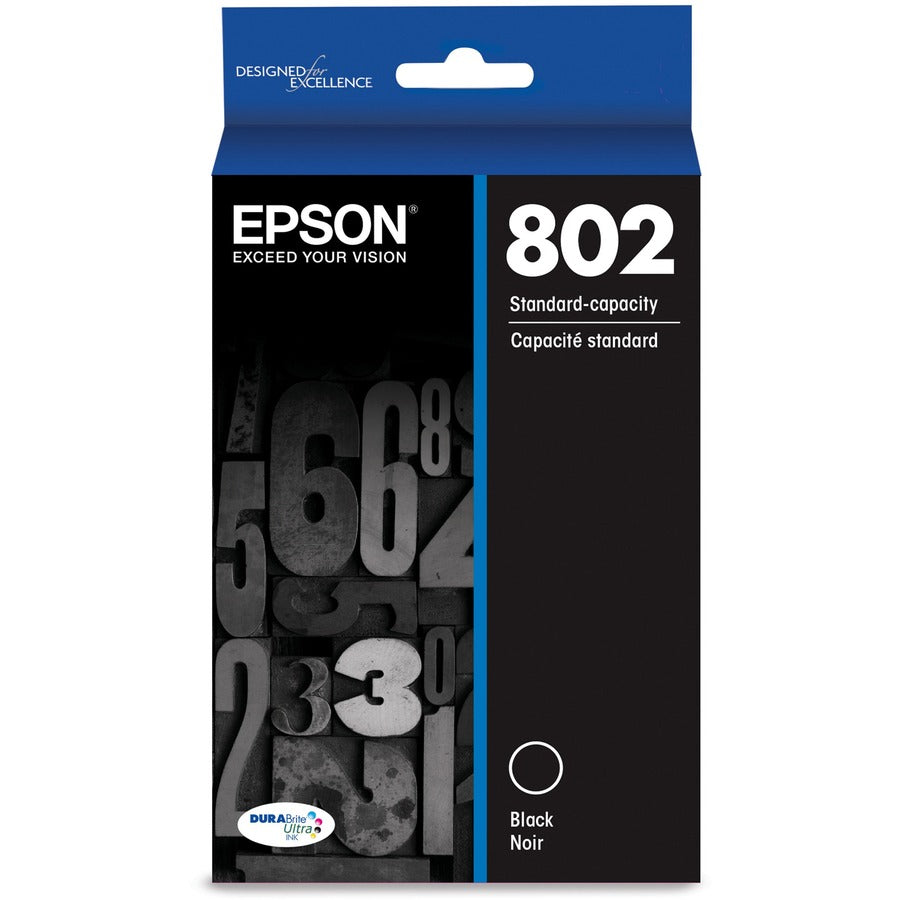 Epson DURABrite Ultra 802 Original Inkjet Ink Cartridge - Black - 1 Each