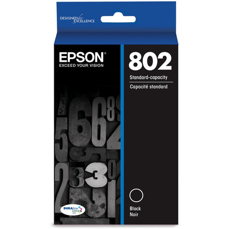 Epson DURABrite Ultra 802 Original Inkjet Ink Cartridge - Black - 1 Each