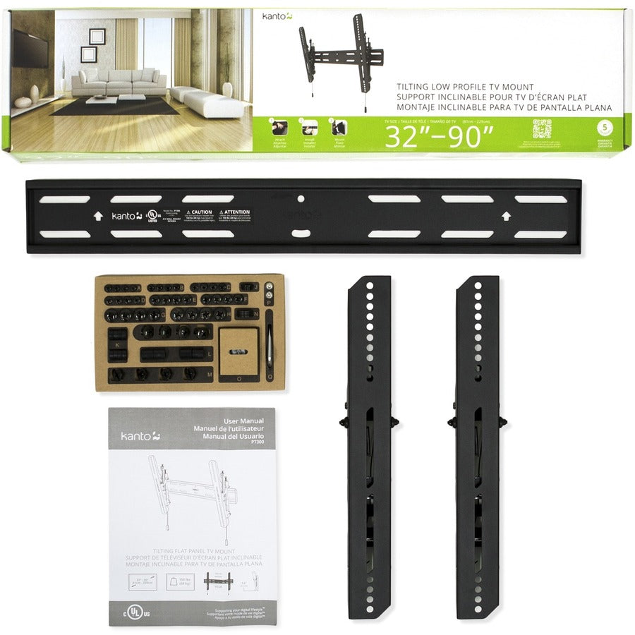 Kanto PT300 Wall Mount for TV - Black