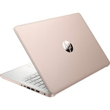 HP 14-dq0000 14-dq0030nr 14" Notebook - HD - 1366 x 768 - Intel Celeron N4020 Dual-core (2 Core) 1.10 GHz - 4 GB Total RAM - 64 GB Flash Memory - Pale Rose Gold, Natural Silver