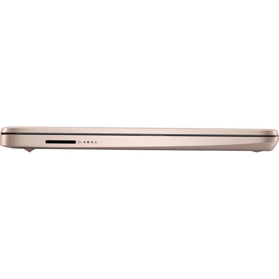 HP 14-dq0000 14-dq0030nr 14" Notebook - HD - 1366 x 768 - Intel Celeron N4020 Dual-core (2 Core) 1.10 GHz - 4 GB Total RAM - 64 GB Flash Memory - Pale Rose Gold, Natural Silver