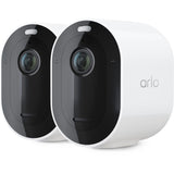 Arlo Pro 4 Spotlight Security Camera, 2 Pack, White - VMC4250P