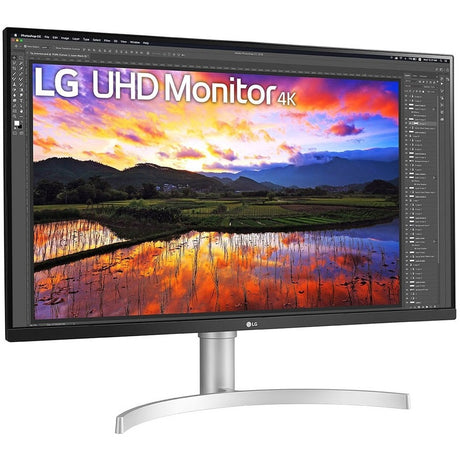 LG 32UN650-W 32" Class 4K UHD LCD Monitor - 16:9 - Black, Silver