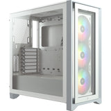 Corsair iCUE 4000X RGB Tempered Glass Mid-Tower ATX Case - White