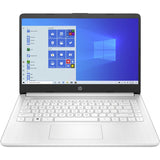 HP 14-dq0000 14-dq0040nr 14" Notebook - HD - 1366 x 768 - Intel Celeron N4020 Dual-core (2 Core) 1.10 GHz - 4 GB Total RAM - 64 GB Flash Memory - Snow Flake White, Snow White