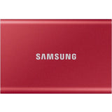 Samsung T7 MU-PC2T0R/AM 2 TB Portable Solid State Drive - External - PCI Express NVMe - Metallic Red