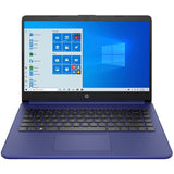 HP 14-dq0000 14-dq0050nr 14" Touchscreen Notebook - HD - 1366 x 768 - Intel Celeron N4020 Dual-core (2 Core) 1.10 GHz - 4 GB Total RAM - 64 GB Flash Memory - Indigo Blue