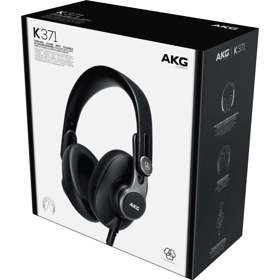 AKG K371 Over-Ear, Closed-Back Foldable Studio Headphones