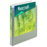 Samsill Plant-Based Durable 1 Inch 3 Ring Binders, Made in the USA, Fashion Clear View Binders, Up to 25% Plant-Based Plastic, Assorted, 4 Pack (MP46939)