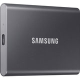 Samsung T7 MU-PC2T0T/AM 2 TB Portable Solid State Drive - External - PCI Express NVMe - Titan Gray