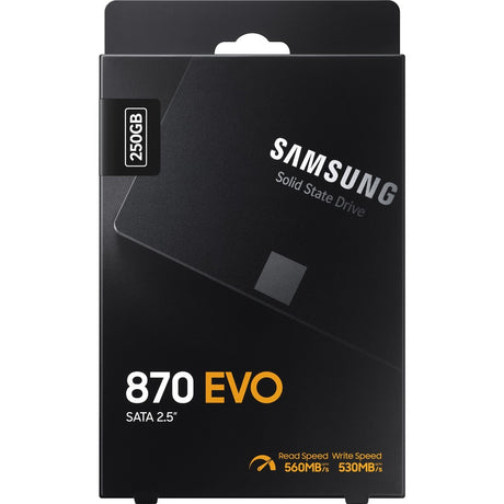 Samsung 870 EVO MZ-77E250B/AM 250 GB Solid State Drive - 2.5" Internal - SATA (SATA/600)