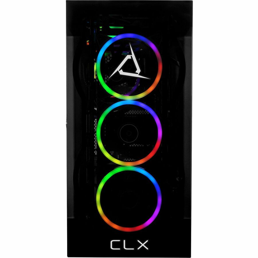 CLX SET Gaming Desktop - Liquid Cooled AMD Ryzen 9 7900X 4.7GHz 12-Core Processor, 32GB DDR5 Memory, GeForce RTX 4070 Ti 12GB GDDR6X Graphics, 1TB SSD, 4TB HDD, WiFi, Windows 11 Home 64-bit