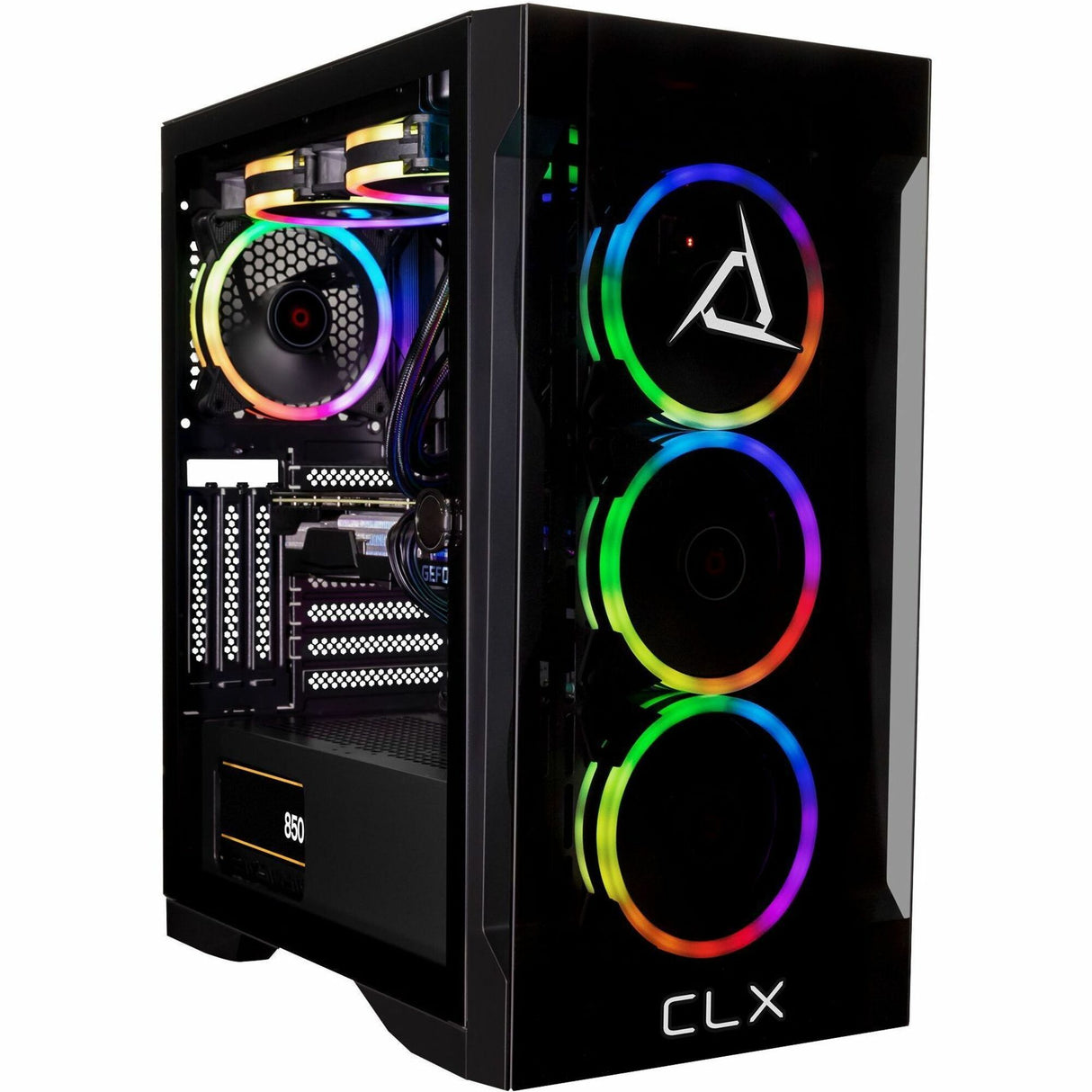 CLX SET Gaming Desktop - Liquid Cooled AMD Ryzen 9 7900X 4.7GHz 12-Core Processor, 32GB DDR5 Memory, GeForce RTX 4080 16GB GDDR6X Graphics, 1TB SSD, 4TB HDD, WiFi, Windows 11 Home 64-bit