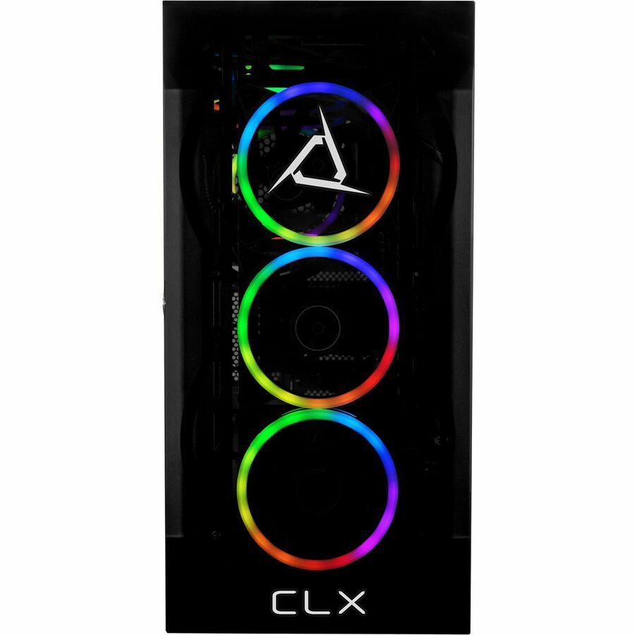 CLX SET Gaming Desktop - Liquid Cooled AMD Ryzen 9 7900X 4.7GHz 12-Core Processor, 32GB DDR5 Memory, GeForce RTX 4080 16GB GDDR6X Graphics, 1TB SSD, 4TB HDD, WiFi, Windows 11 Home 64-bit