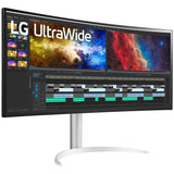 LG Ultrawide 38BP85C-W 38" Class UW-QHD+ Curved Screen Gaming LCD Monitor - 21:9 - Black, White, Silver