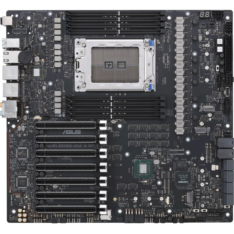 Asus WS WRX80E-SAGE SE WIFI II Desktop Motherboard - AMD WRX80 Chipset - Socket sWRX8 - Extended ATX