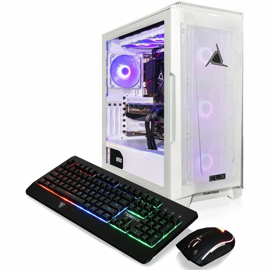 CLX SET Gaming Desktop - Liquid Cooled AMD Ryzen 9 7900X 4.7GHz 12-Core Processor, 64GB DDR5 Memory, GeForce RTX 4080 16GB GDDR6X Graphics, 1TB SSD, 6TB HDD, WiFi, Windows 11 Home 64-bit