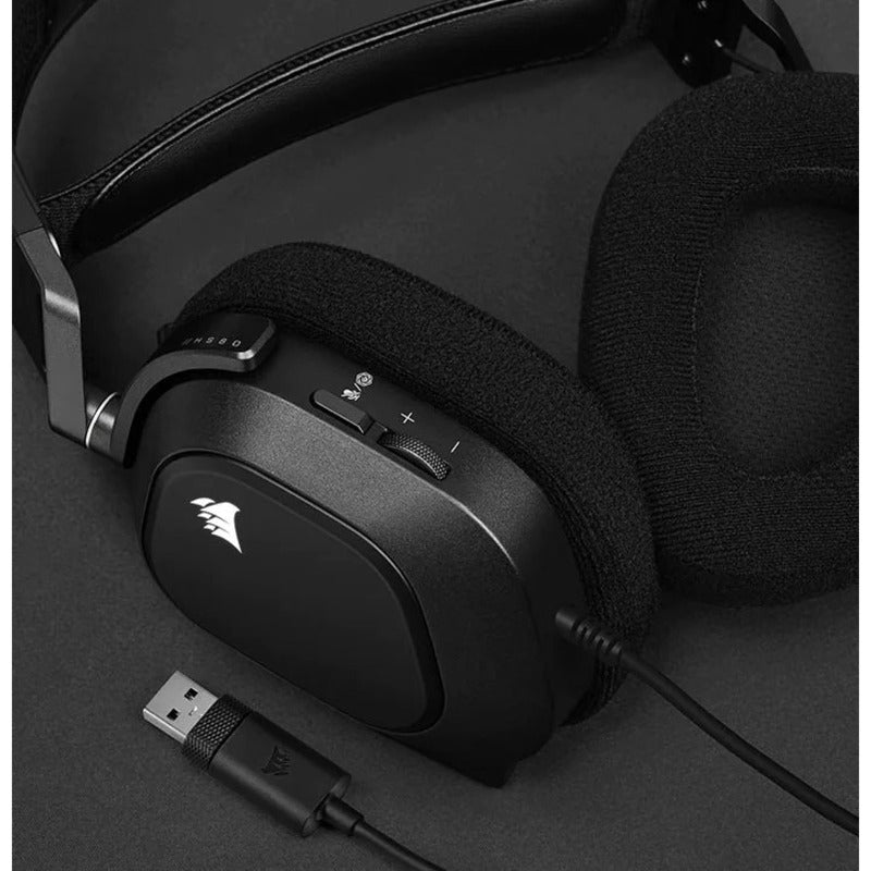 Corsair HS80 RGB USB Wired Gaming Headset - Carbon