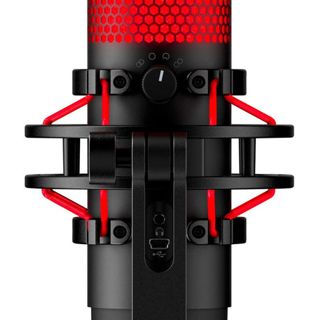 HyperX QuadCast Electret Condenser Microphone - Black, Red