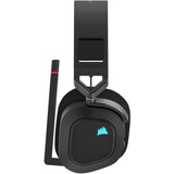 Corsair HS80 RGB WIRELESS Premium Gaming Headset with Spatial Audio - Carbon