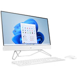 HP 24-cb1170 All-in-One Computer - Intel Core i5 12th Gen i5-1235U Deca-core (10 Core) - 8 GB RAM DDR4 SDRAM - 512 GB NVMe M.2 PCI Express PCI Express NVMe SSD - 23.8" Full HD 1920 x 1080 Touchscreen Display - Desktop