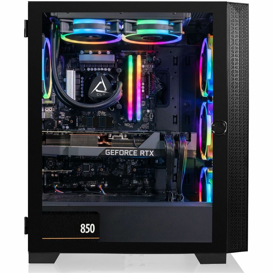 CLX SET Gaming Desktop - Liquid Cooled Intel Core i7 13700KF 3.4GHz 16-Core Processor, 32GB DDR5 Memory, GeForce RTX 4080 16GB GDDR6X Graphics, 1TB SSD, 4TB HDD, WiFi, Windows 11 Home 64-bit