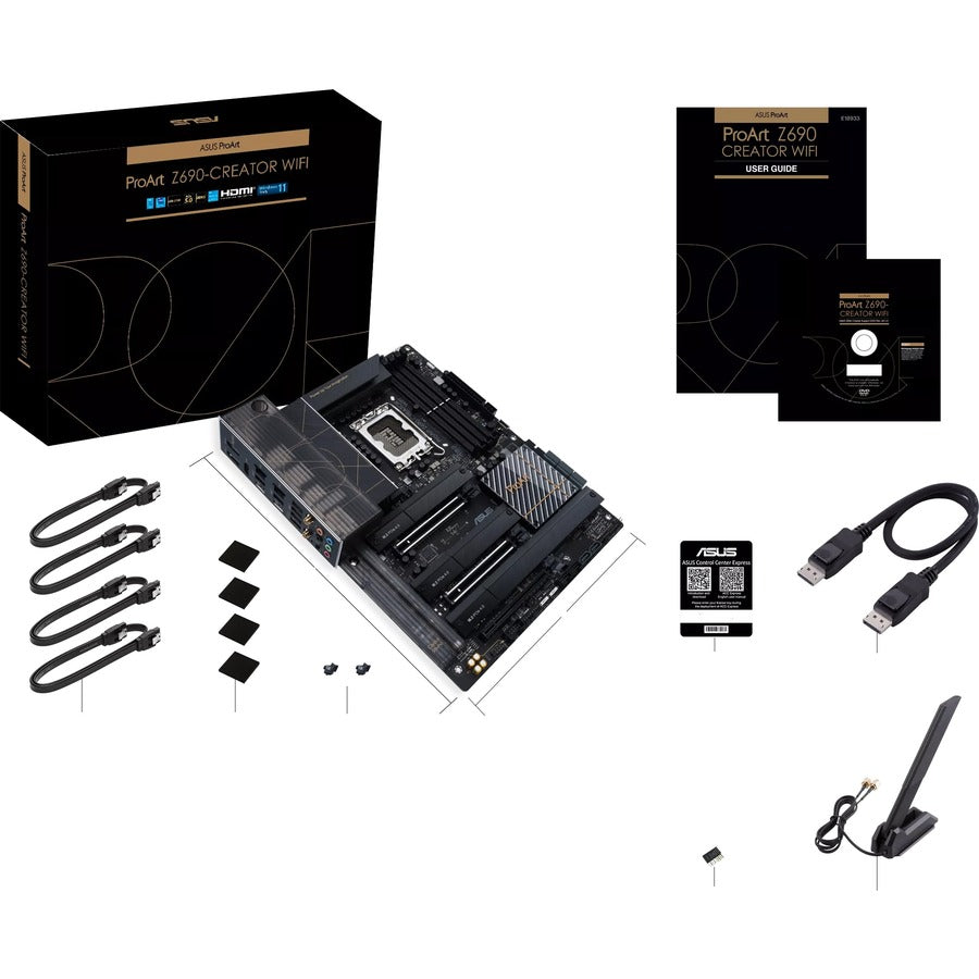 Asus ProArt Z690-CREATOR WIFI Desktop Motherboard - Intel Z690 Chipset - Socket LGA-1700 - Intel Optane Memory Ready - ATX