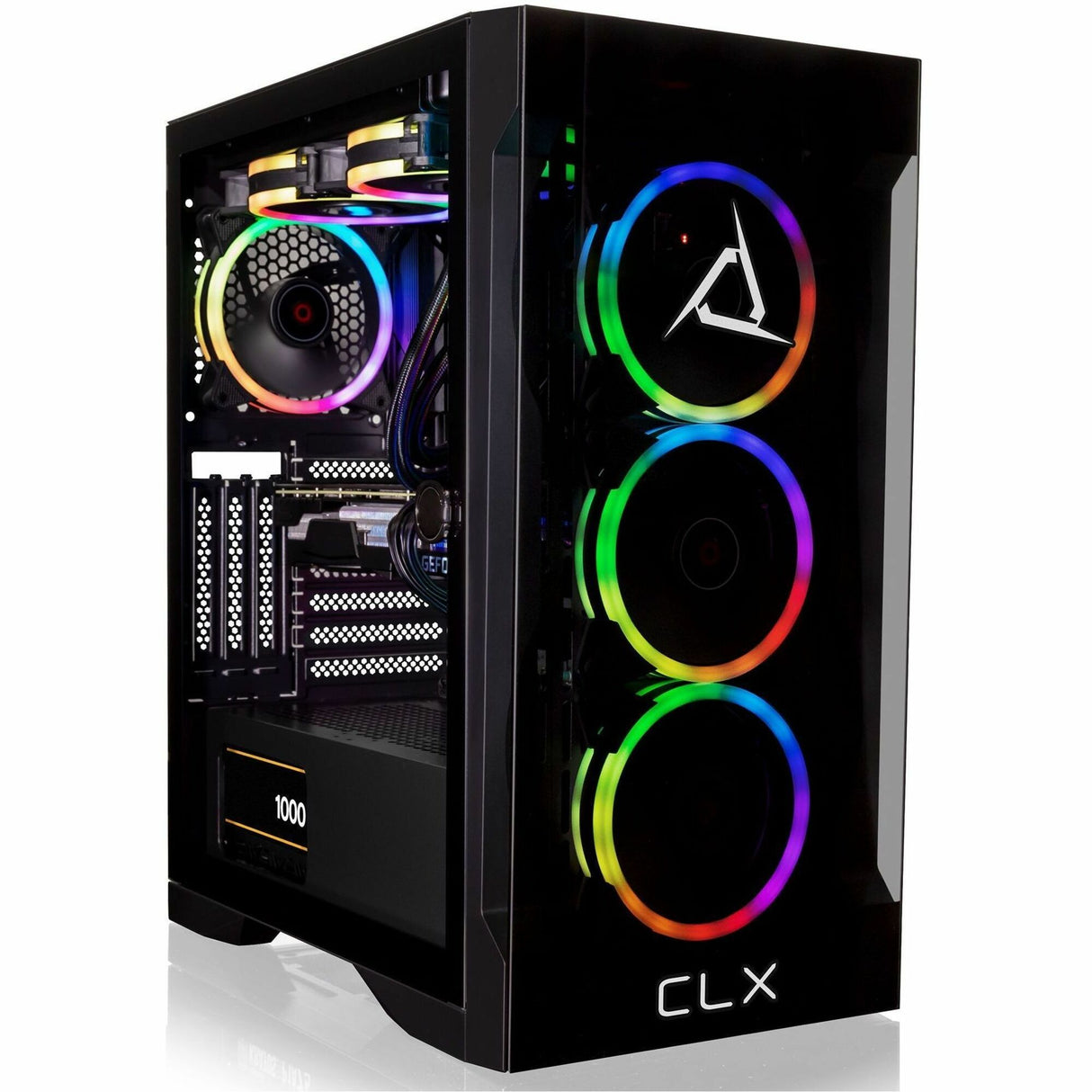 CLX SET Gaming Desktop - Liquid Cooled AMD Ryzen 9 7900X 4.7GHz 12-Core Processor, 32GB DDR5 Memory, GeForce RTX 4090 24GB GDDR6X Graphics, 1TB SSD, 4TB HDD, WiFi, Windows 11 Home 64-bit