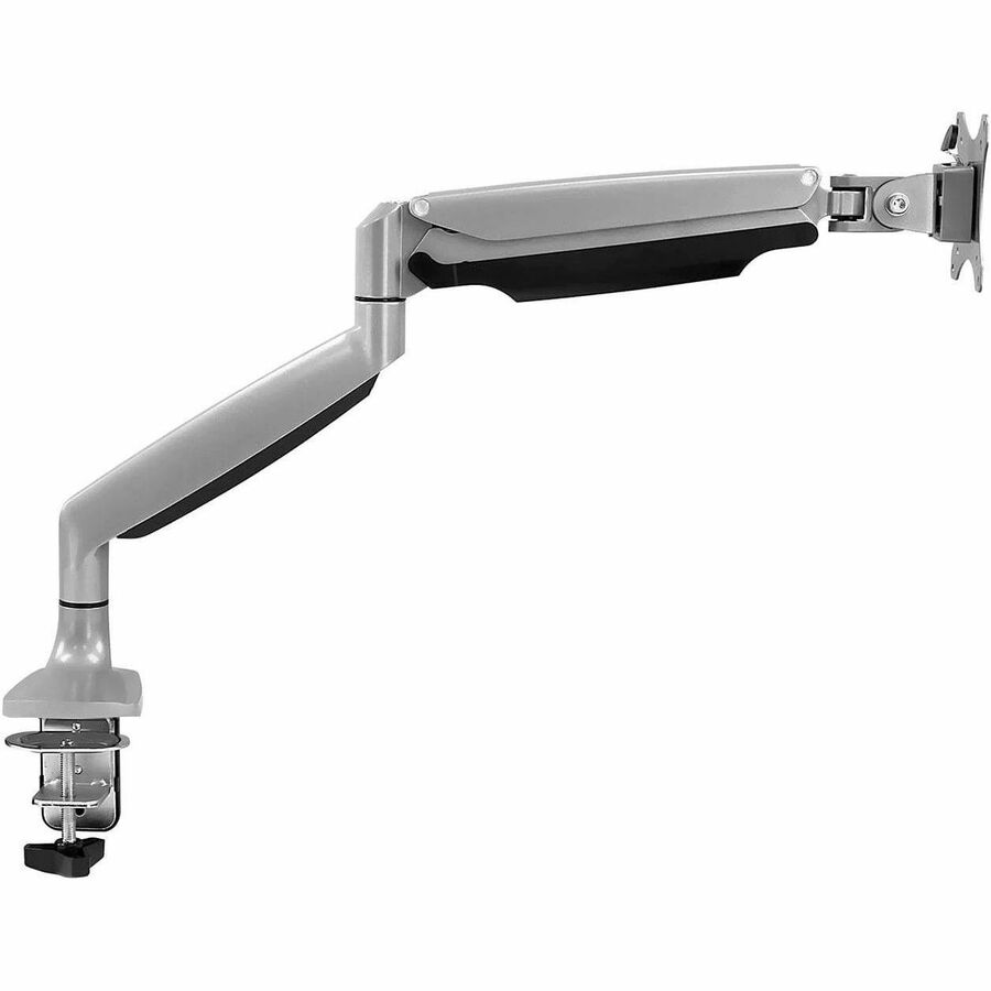 Mount-It! Mounting Arm for Monitor, LCD Display, LED Display - Silver - Landscape/Portrait