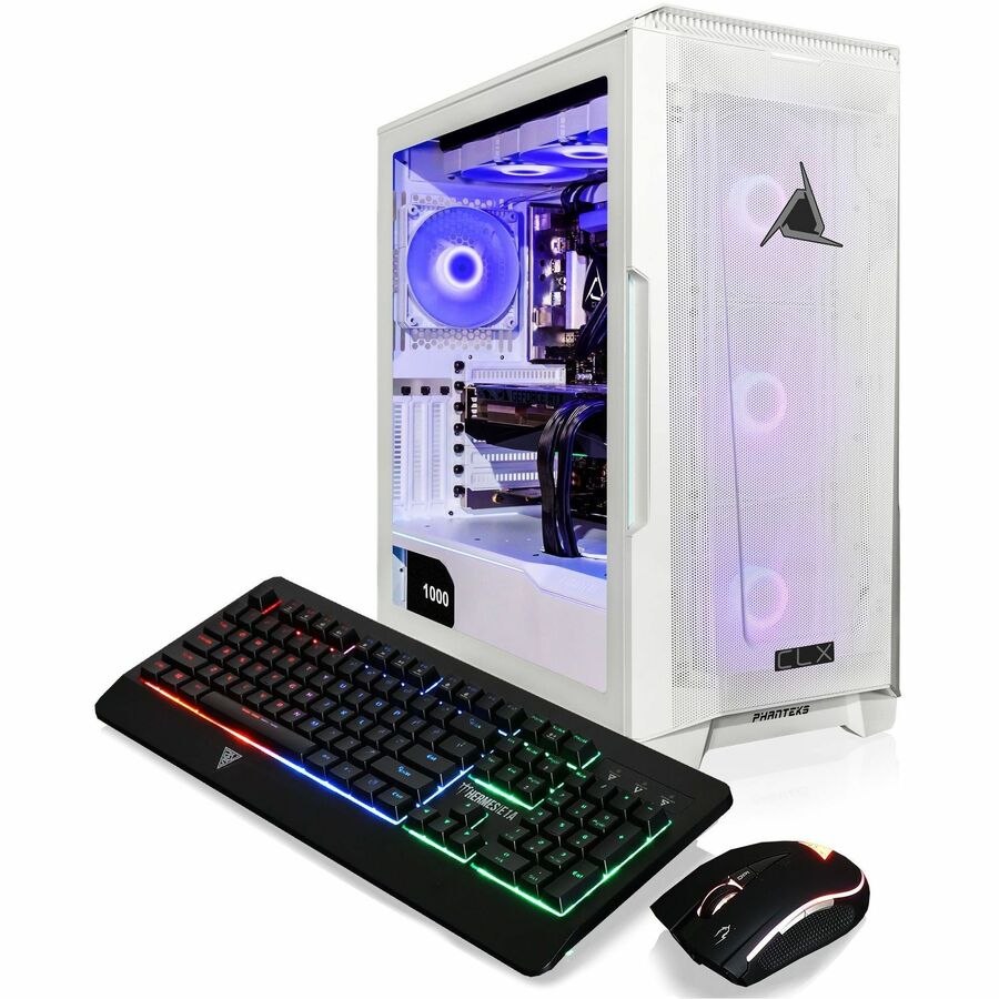 CLX SET Gaming Desktop - Liquid Cooled Intel Core i7 13700KF 3.4GHz 16-Core Processor, 64GB DDR5 Memory, GeForce RTX 4090 24GB GDDR6X Graphics, 1TB SSD, 6TB HDD, WiFi, Windows 11 Home 64-bit