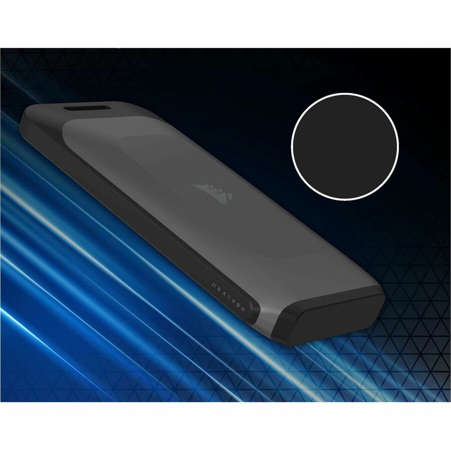 Corsair EX100U 2 TB Portable Solid State Drive - External - Black, Gray