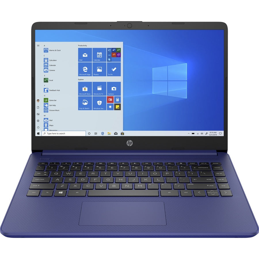 HP 14-dq0000 14-dq0010nr 14" Notebook - HD - 1366 x 768 - Intel Celeron N4020 Dual-core (2 Core) 1.10 GHz - 4 GB Total RAM - 64 GB Flash Memory - Indigo Blue